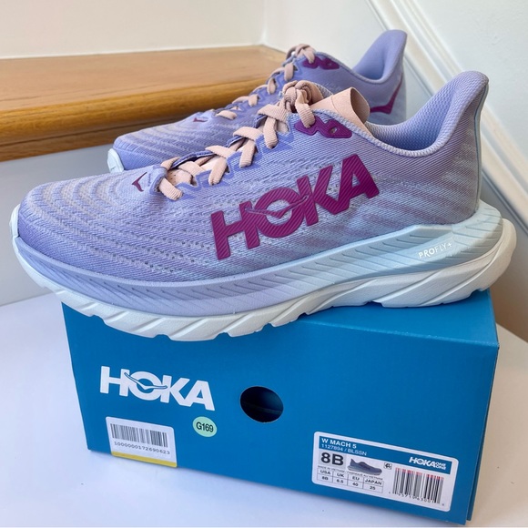 NWT Hoka Mach 5 Running Shoes in Baby Lavender / Summer Song , Hoka One One - Picture 4 of 15